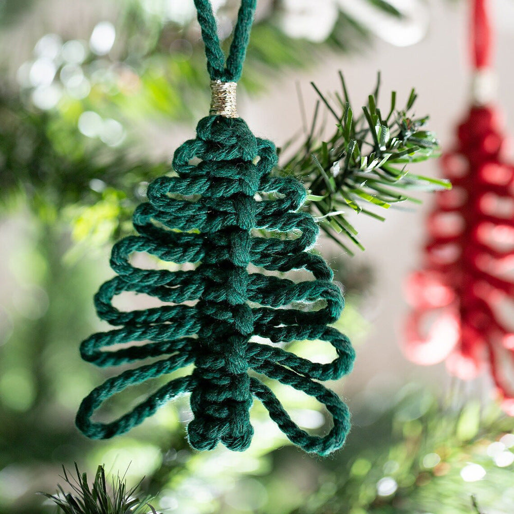Macrame Christmas Tree Ornament | Kelmera
