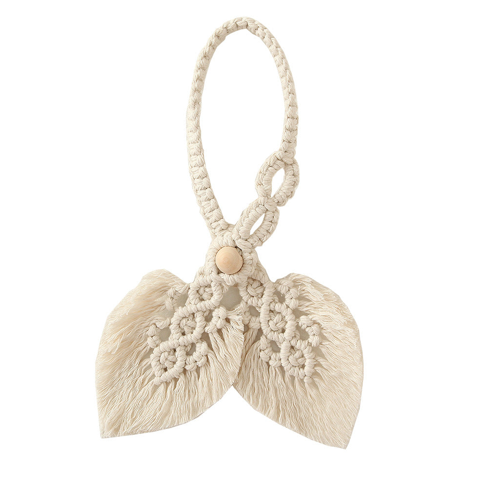 Macrame Curtain Tieback Golden Yellow | Kelmera
