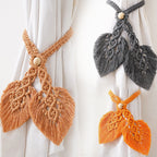 Macrame Curtain Tieback Golden Yellow | Kelmera