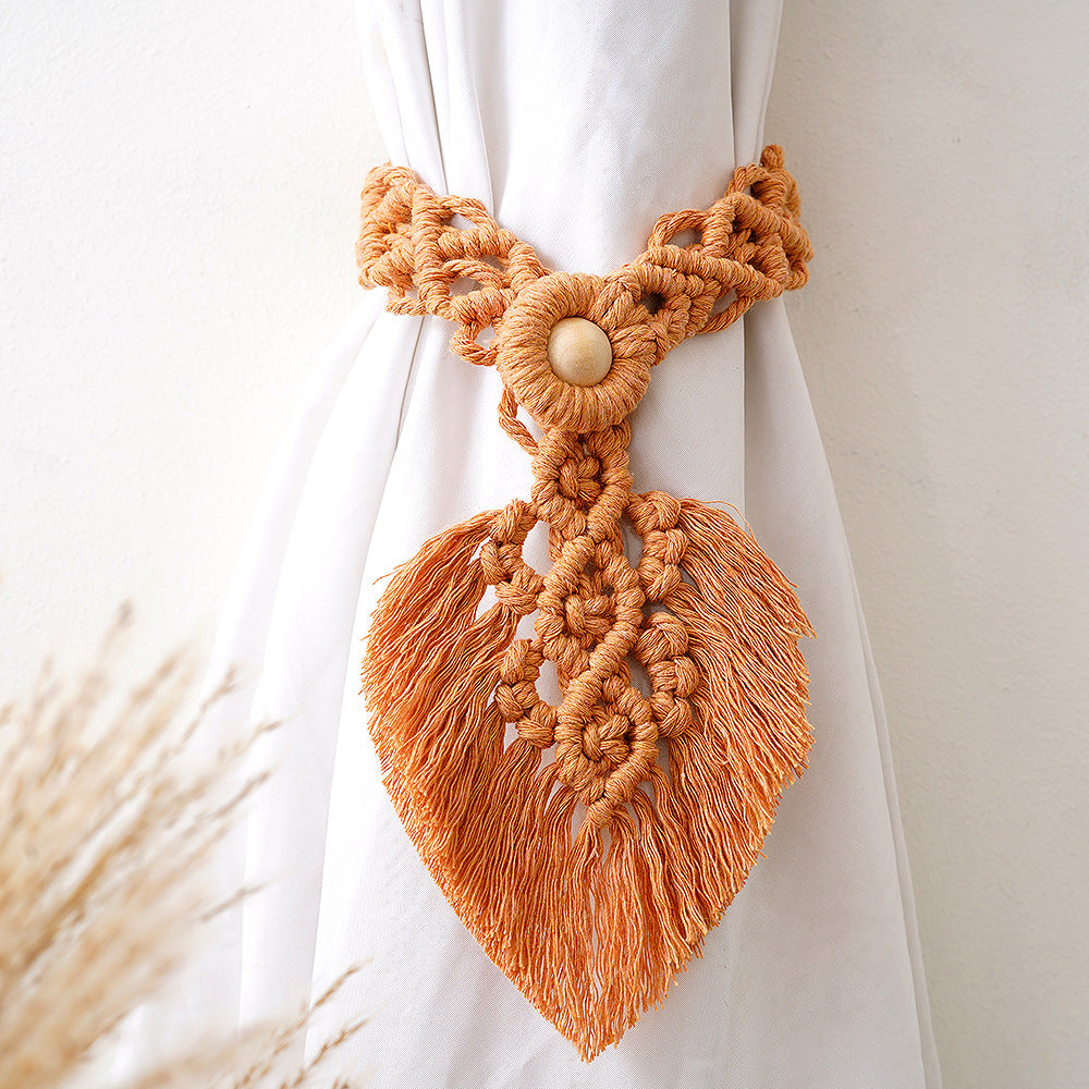 Macrame Curtain Tieback Holder | Kelmera