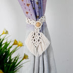 Macrame Curtain Tieback Holder | Kelmera