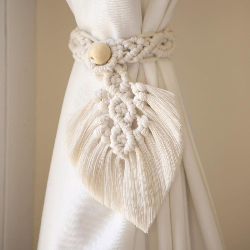 Macrame Curtain Tieback Holder | Kelmera