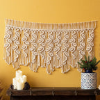 Macrame Curtain with Artistic Fringes | Kelmera