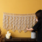 Macrame Curtain with Artistic Fringes | Kelmera