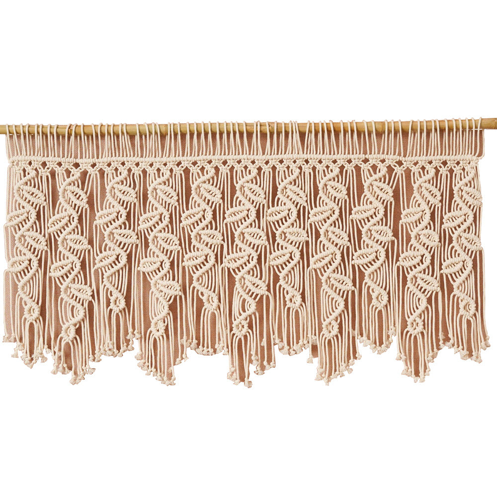 Macrame Curtain with Artistic Fringes | Kelmera