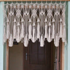 Macrame Curtain with Decorative Fringe | Kelmera