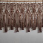 Macrame Curtain with Decorative Fringe | Kelmera