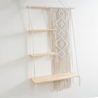 Macrame Decorative Floating Shelf | Kelmera