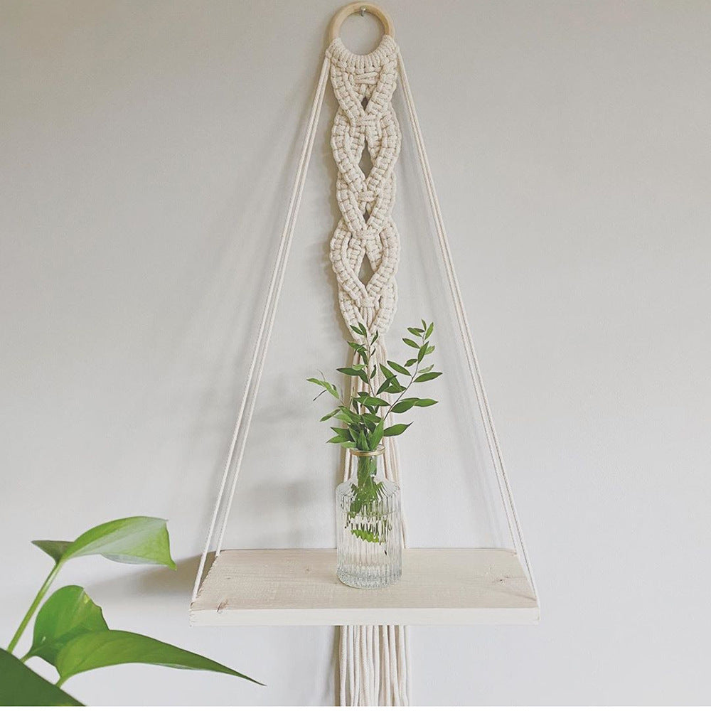 Macrame Decorative Hanging Shelf | Kelmera