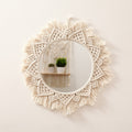 Macrame Decorative Round Wall Mirror | Kelmera