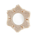 Macrame Decorative Star-Shaped Wall Mirror | Kelmera