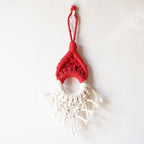Macrame Decorative Wall Hanging with Circular Wooden Ring | Kelmera