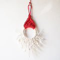 Macrame Decorative Wall Hanging with Circular Wooden Ring | Kelmera