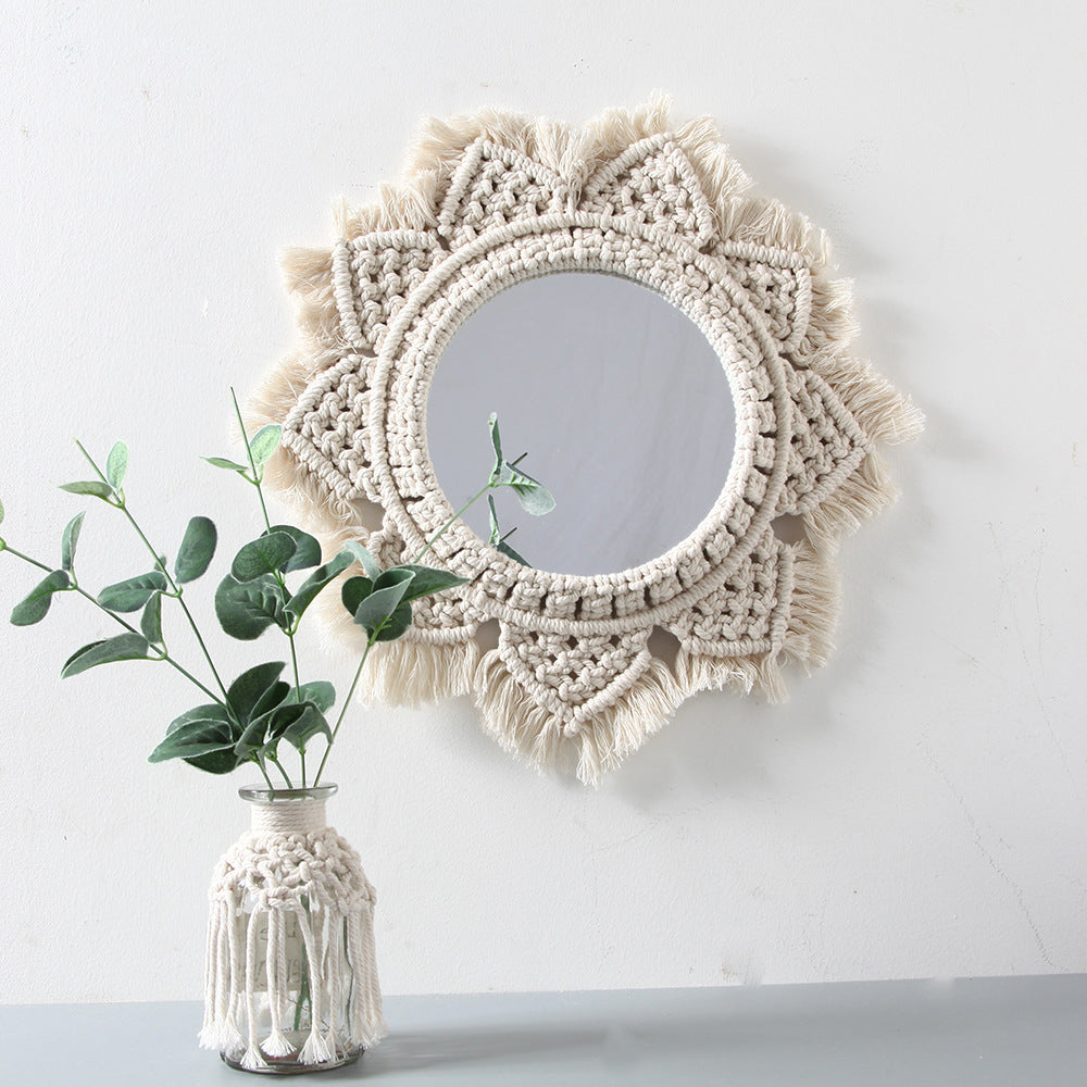 Macrame Decorative Wall Mirror | Kelmera