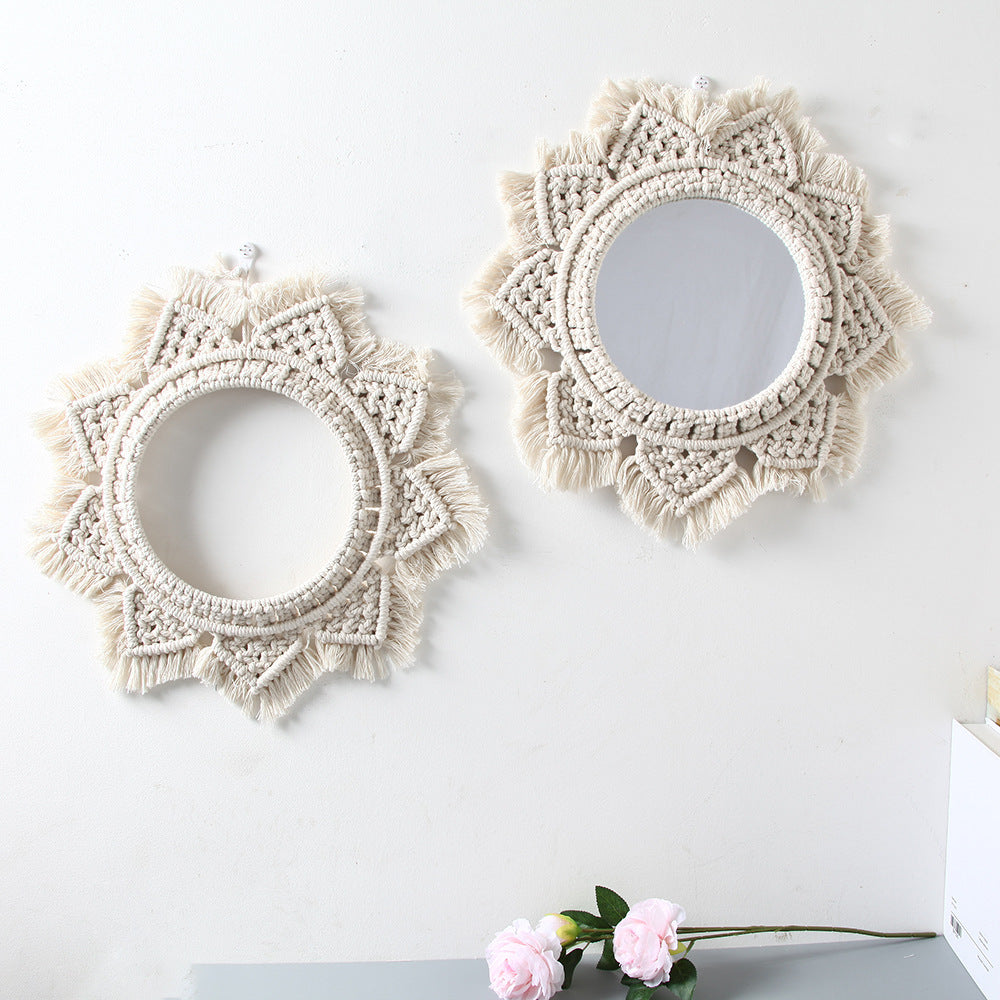Macrame Decorative Wall Mirror | Kelmera