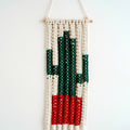 Macrame Desert Cactus Wall Hanging Decor | Kelmera