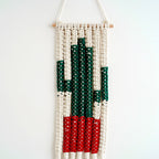 Macrame Desert Cactus Wall Hanging Decor | Kelmera