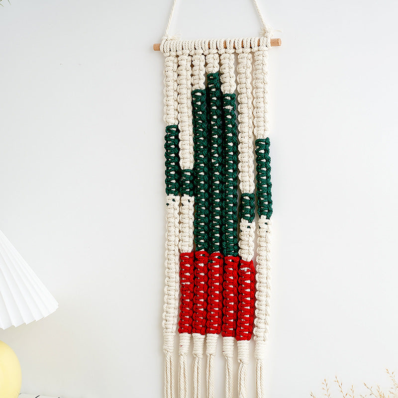 Macrame Desert Cactus Wall Hanging Decor | Kelmera