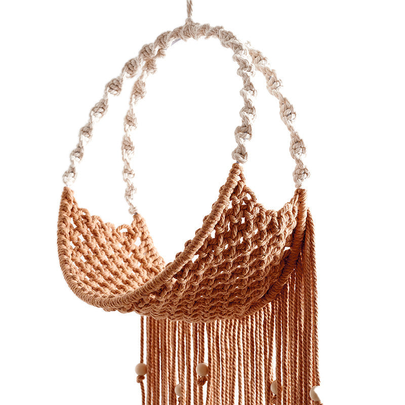 Macrame Dreamcatcher Wall Hanging Apricot | Kelmera