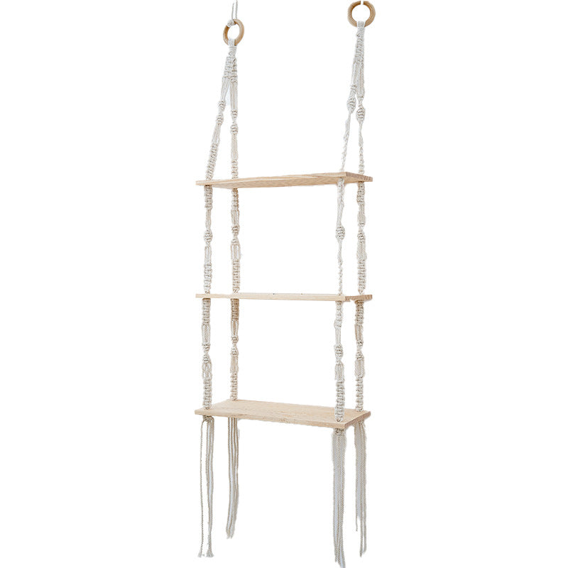 Macrame Floating Shelf Organizer | Kelmera