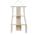 Macrame Floating Wall Shelf Organizer | Kelmera