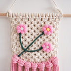 Macrame Floral Wall Hanging Decor | Kelmera