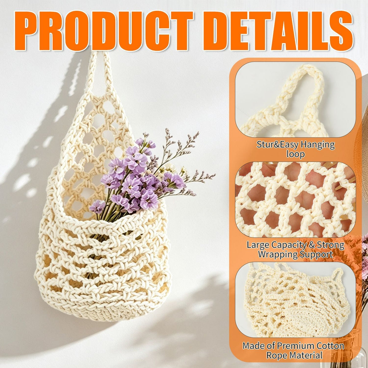 Macrame Flower Basket | Kelmera