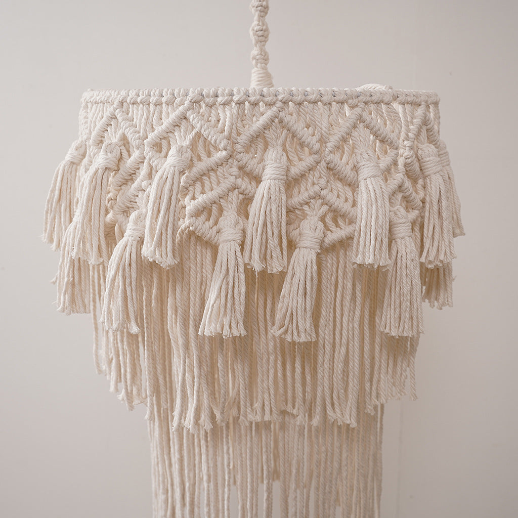 Macrame Hanging Decorative Light Fixture | Kelmera