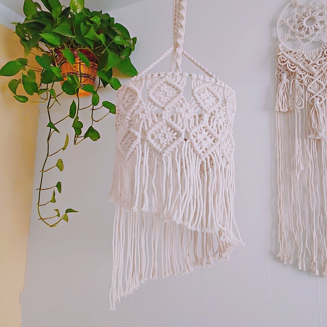 Macrame Hanging Lamp Shade | Kelmera