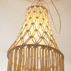 Macrame Hanging Lantern 12 × 30 Inch | Kelmera