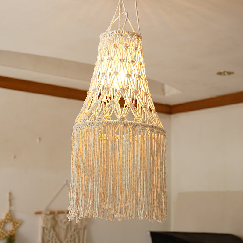 Macrame Hanging Lantern 12 × 30 Inch | Kelmera