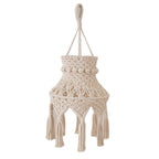 Macrame Hanging Light Fixture 10 × 24 Inch | Kelmera