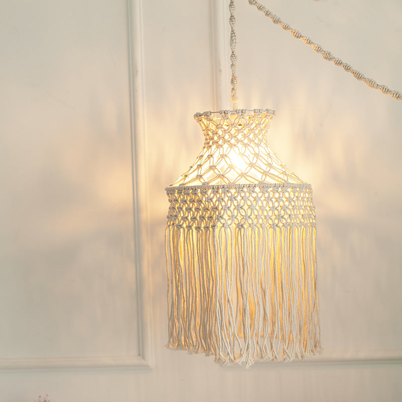 Macrame Hanging Pendant Light | Kelmera