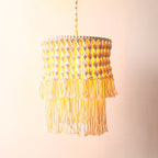 Macrame Hanging Plant Basket Off White | Kelmera