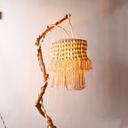 Macrame Hanging Plant Basket Off White | Kelmera