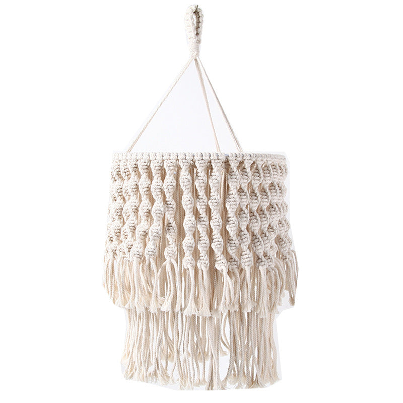 Macrame Hanging Plant Basket Off White | Kelmera