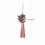 Macrame Hanging Plant Holder with Decorative Tassel | Kelmera