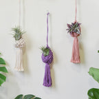 Macrame Hanging Plant Holder with Decorative Tassel | Kelmera