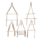 Macrame Hanging Plant Holder with Wooden Rod | Kelmera