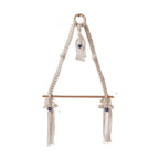 Macrame Hanging Plant Holder with Wooden Rod | Kelmera