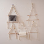 Macrame Hanging Plant Holder with Wooden Rod | Kelmera