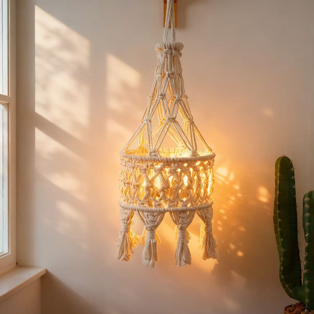 Macrame Hanging Planter Beige | Kelmera