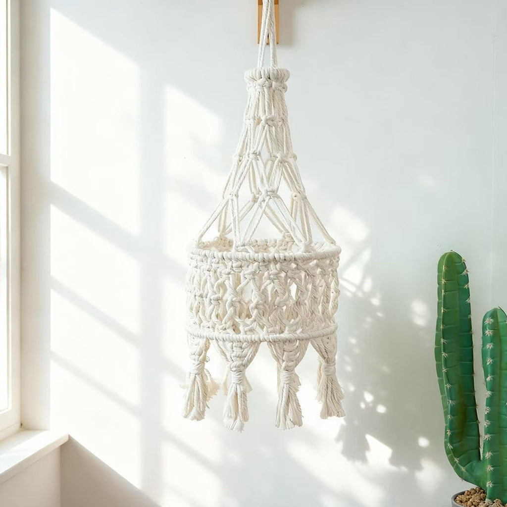 Macrame Hanging Planter Beige | Kelmera