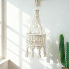 Macrame Hanging Planter Beige | Kelmera