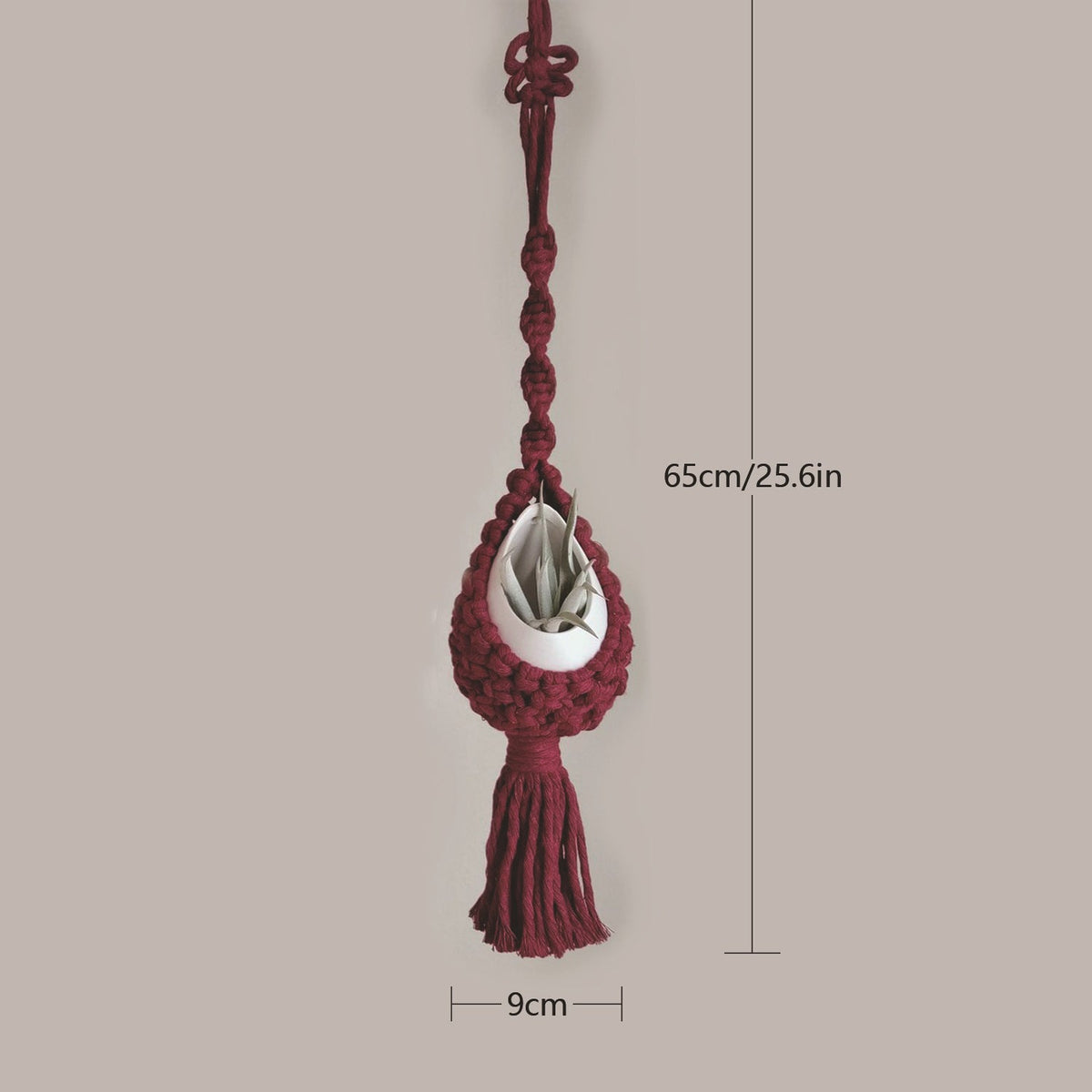 Macrame Hanging Planter Holder | Kelmera