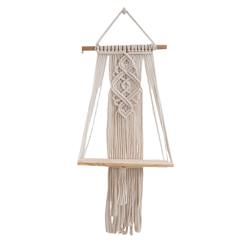 Macrame Hanging Shelf Organizer | Kelmera