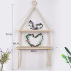 Macrame Hanging Shelf Shelving | Kelmera