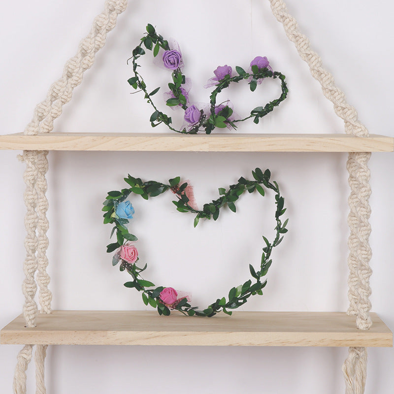 Macrame Hanging Shelf Shelving | Kelmera