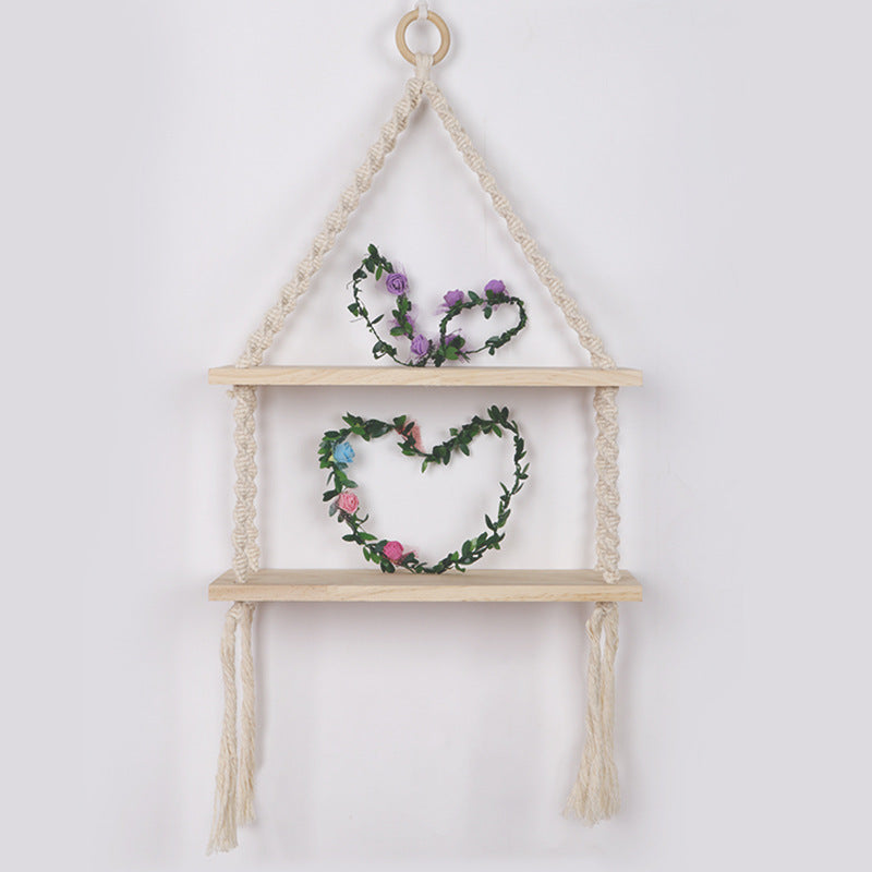Macrame Hanging Shelf Shelving | Kelmera