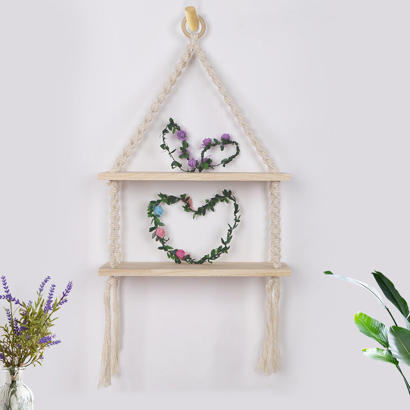 Macrame Hanging Shelf Shelving | Kelmera